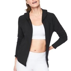 Athleta BLACK Clarity Cinch Hoodie Cardigan XS